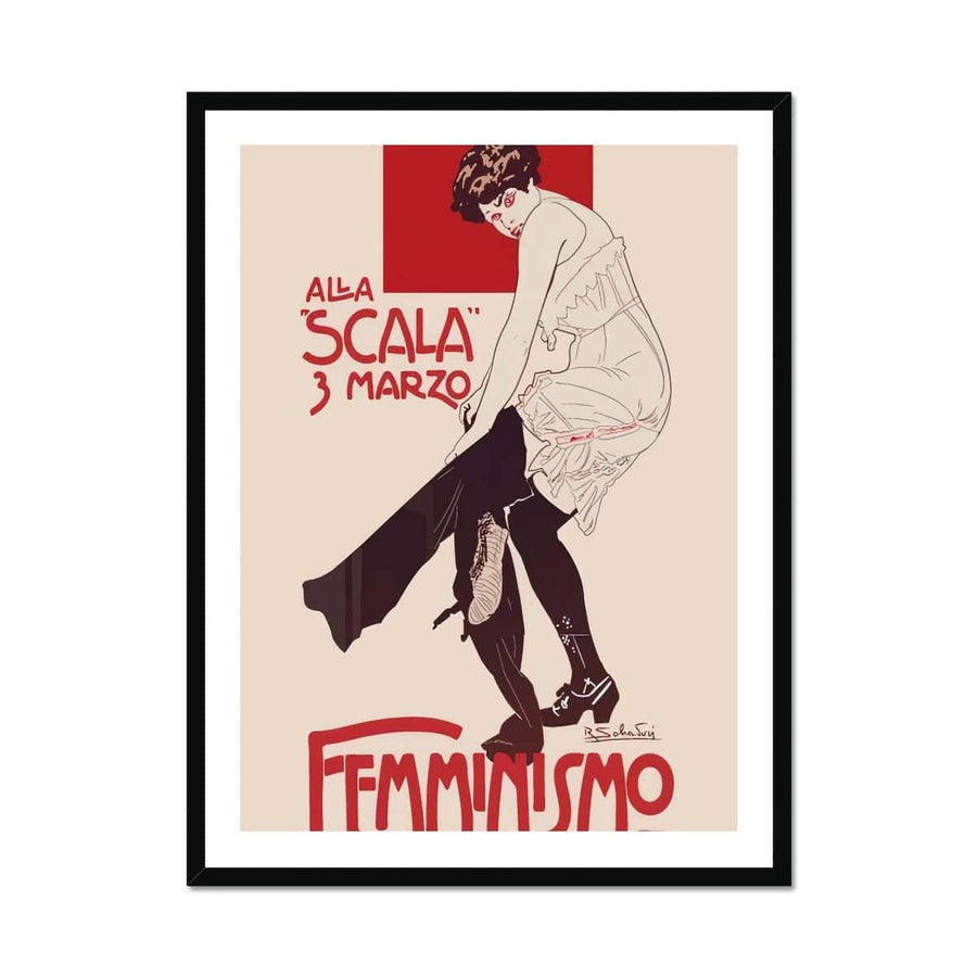 Vintage Alla Scala March 3rd Framed Print - Artformed